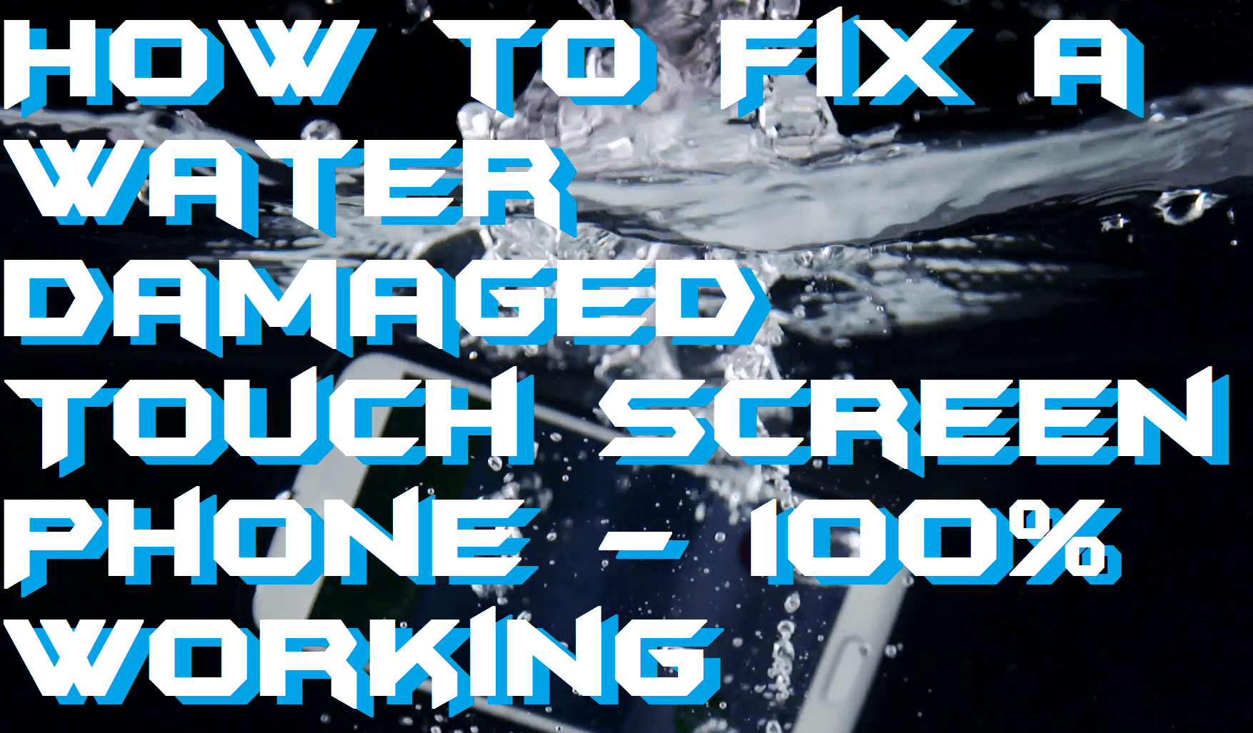 How to Fix a Water Damaged Touch Screen Phone - 100% Working