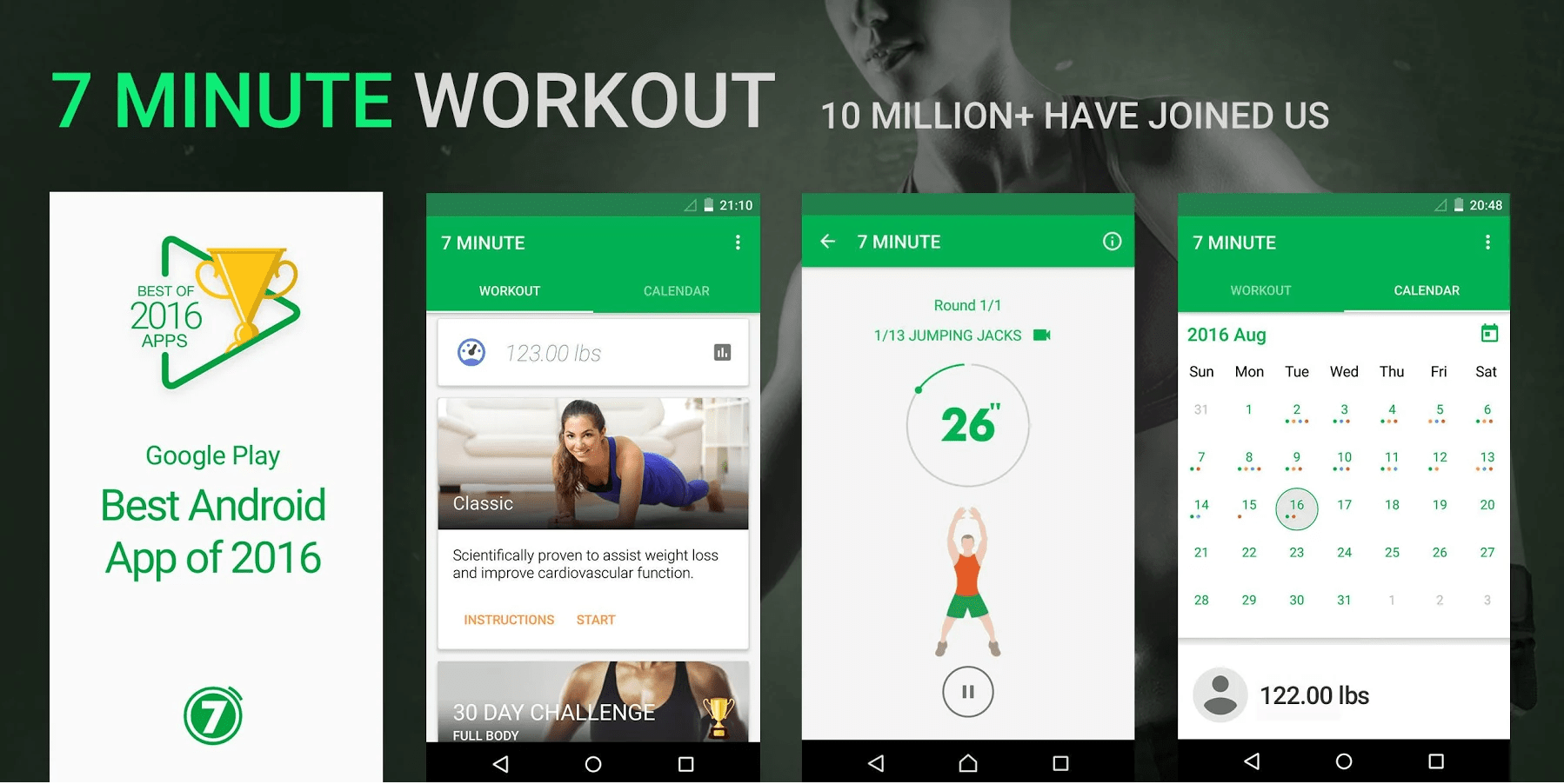 7 Minute Workout -Top 10 Best Workout Apps For Android – Download Now