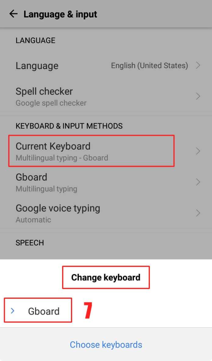 Click on Gboard to get your keyboard back and to fix keyboard not showing up - How to Fix My Keyboard on My Android Phone - Phone Keyboard Not Showing Up