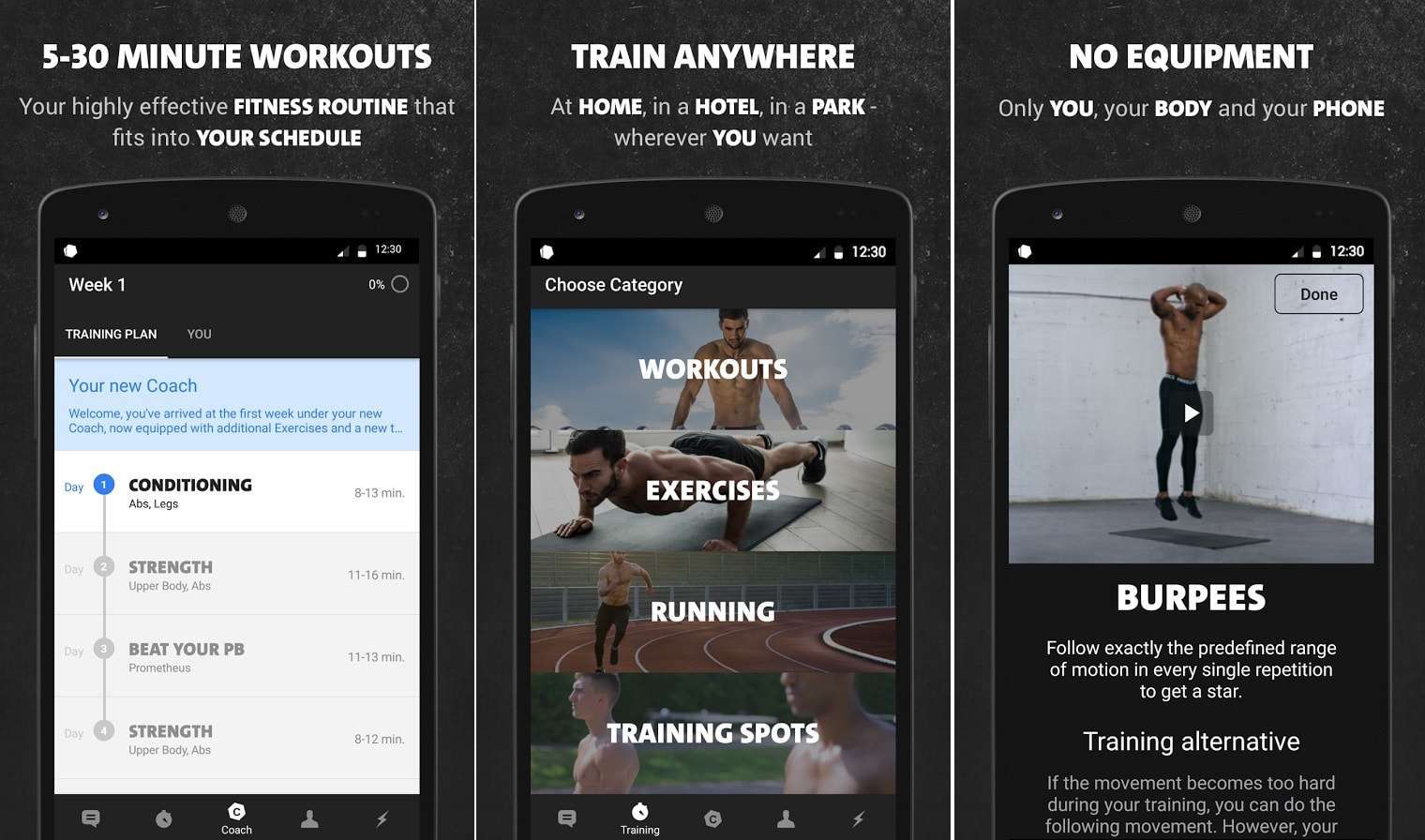 Freeletics Bodyweight - Top 10 Best Workout Apps For Android – 2018 Download Now