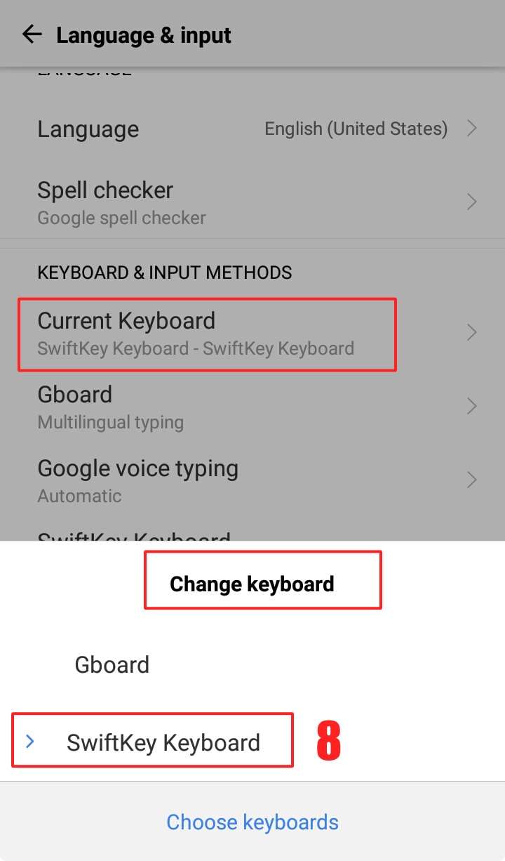 I have clicked on SwiftKey keyboard to change your Android keyboard - How to Change Your Android Keyboard - Keyboard Settings Android