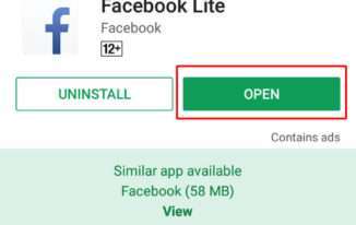 Get the Facebook Lite app from Google play store- How to Use Multiple Facebook Account on Android Phone