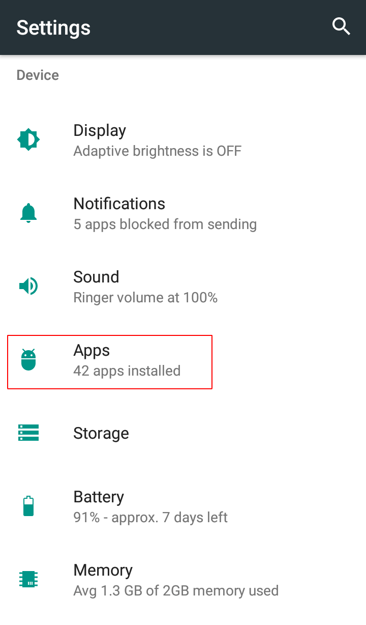 Click on Apps - How to Check Bluetooth Version on Your Android Phone