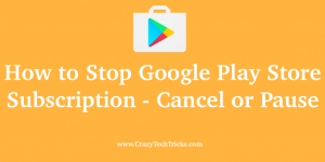 How to Stop Google Play Store Subscription