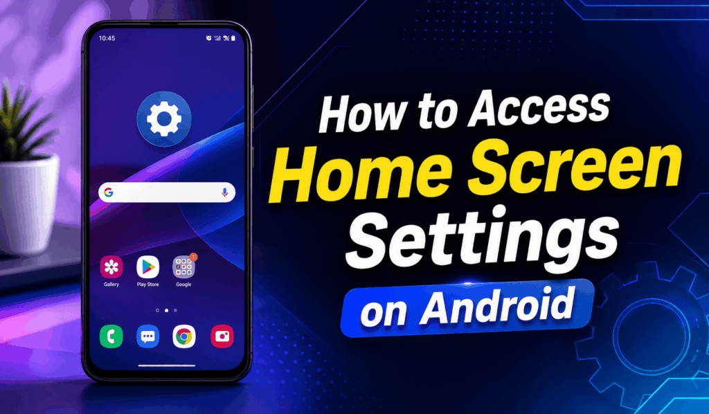 How to Access Home Screen Settings on Android