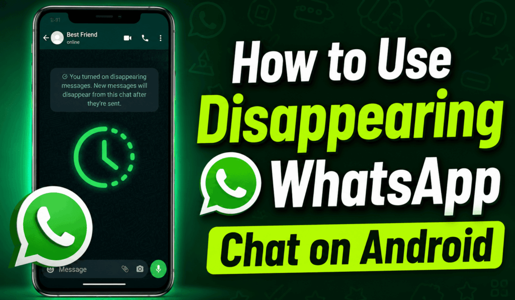 How to Use Disappearing WhatsApp Chat on Android - 6 Easy Steps 1 How to Use Disappearing WhatsApp Chat on Android