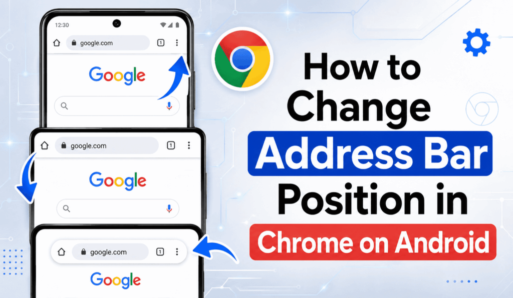 How to Change Address Bar Position in Chrome on Android 1 How to Change Address Bar Position in Chrome on Android