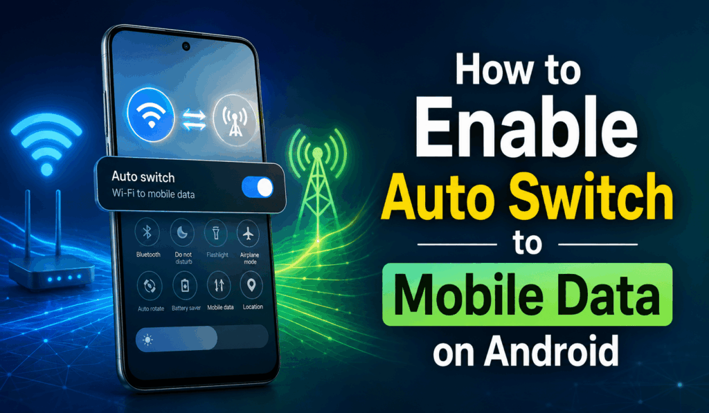 How to Enable Auto Switch to Mobile Data on Android 1 How to Enable Auto Switch to Mobile Data on Android