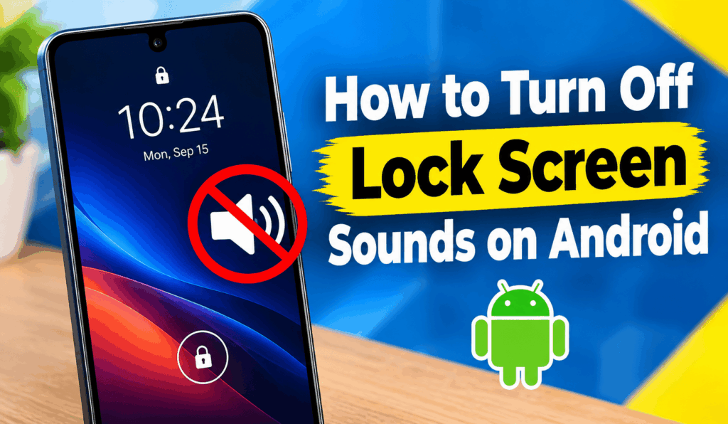 How to Turn Off Lock Screen Sounds on Android - 5 Easy Steps 1 How to Turn Off Lock Screen Sounds on Android