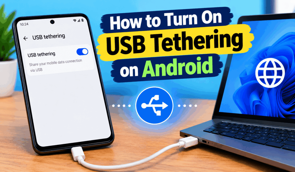 How to Turn On USB Tethering on Android - 6 Easy Steps 1 How to Turn On USB Tethering on Android